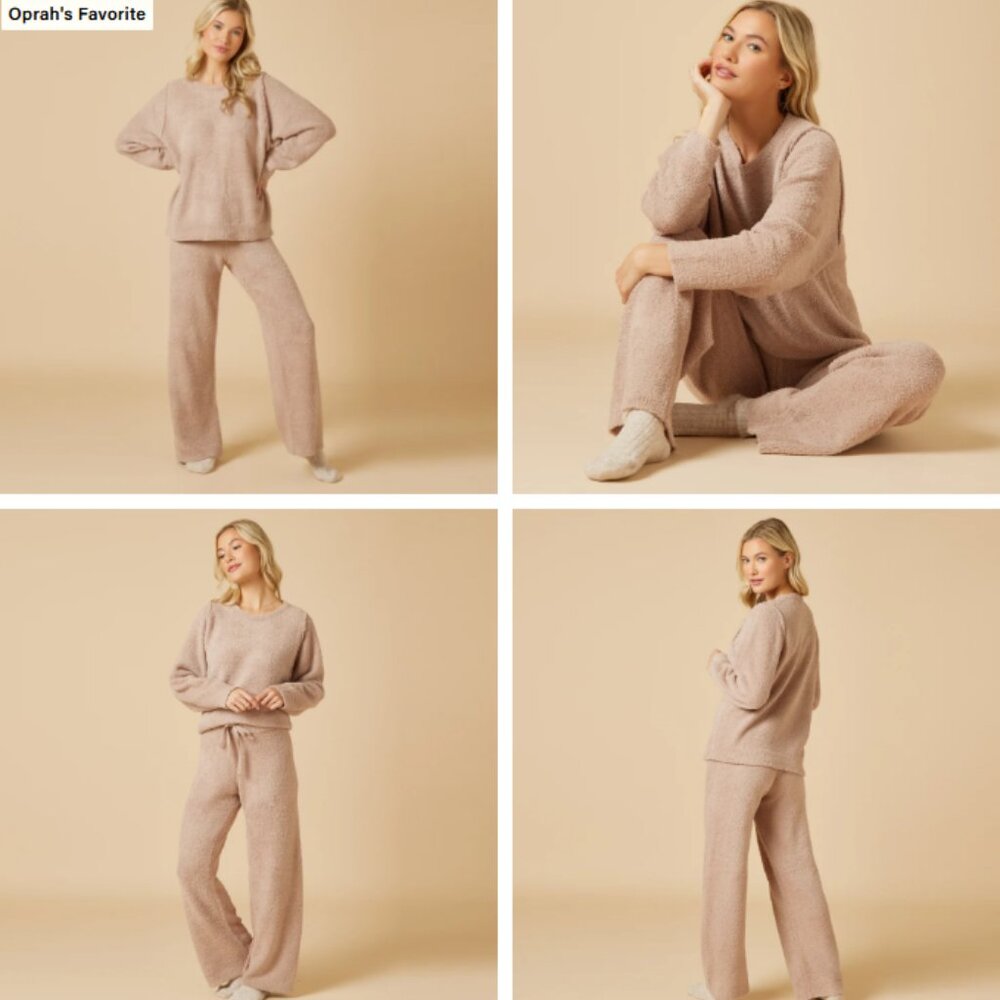 Solid Marshmallow Reverse Seam Crew Neck M Softies - image 3